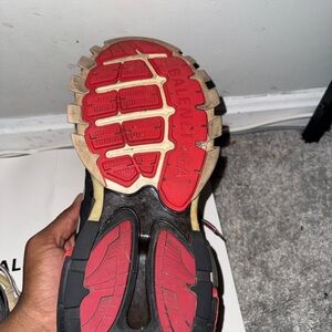 Balenciaga Black and Red Sneakers